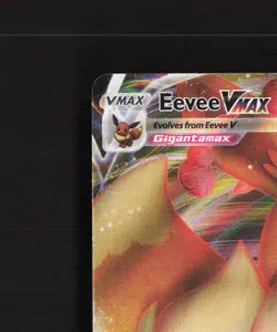 Eevee VMAX SWSH087 Sword & Shield Full Art Black Star Promo Holo Pokemon Card NM - Image 3