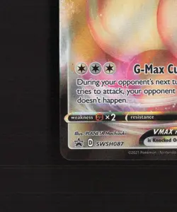 Eevee VMAX SWSH087 Sword & Shield Full Art Black Star Promo Holo Pokemon Card NM - Image 5