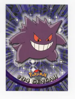 Pokemon Topps TV Animation Card #94 Gengar - Image 1