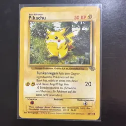 Pikachu - 60/64. German. 1999 Jungle Pokemon TCG Card - Image 1