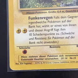 Pikachu - 60/64. German. 1999 Jungle Pokemon TCG Card - Image 4