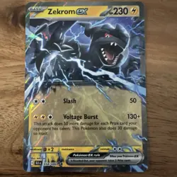 English Pokemon Card - Zekrom ex - Double Rare (034/086) Black Bolt NM - Image 1
