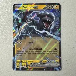 English Pokemon Card - Zekrom ex - Double Rare (034/086) Black Bolt NM - Image 1