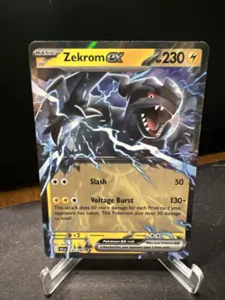 English Pokemon Card - Zekrom ex - Double Rare (034/086) Black Bolt NM - Image 1