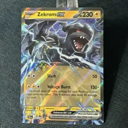 English Pokemon Card - Zekrom ex - Double Rare (034/086) Black Bolt NM - Image 2
