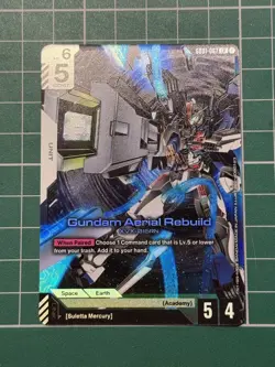 GUNDAM TCG CARD GAME GUNDAM AERIAL REBUILD GD01-067 LR - Image 1