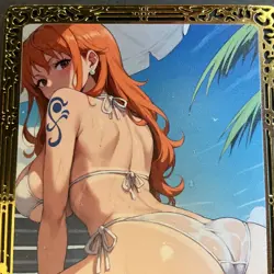 Goddess Story Gold METAL Card - Double Sidded - Serial Number #/100 Nami Bikini - Image 5