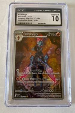 Ceruledge Surging Sparks Illustration Rare Holo Pokemon TCG Card 197/191 CGC 10 - Image 1