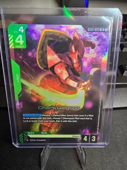 GUNDAM TCG CARD GAME CHAR'S GELGOOG GD01-023 LR HOLO FOIL ENGLISH NEWTYPE RISING - Image 1