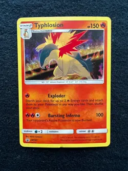 Pokemon Typhlosion SM185 Holo Sun Moon Black Star Promo 2019 TCG Card - Image 1