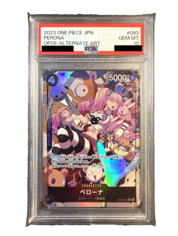 PSA 10 Perona Alt Art OP06-093 Wings of Captain 2023 ONE PIECE Card Japanese - Image 1