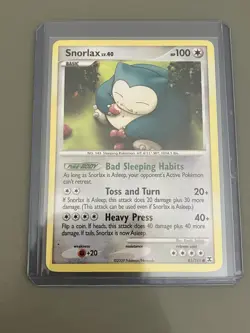 Pokemon TCG Snorlax 81/111 Rising Rivals Non-Holo Card LP Condition - Image 1