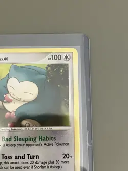 Pokemon TCG Snorlax 81/111 Rising Rivals Non-Holo Card LP Condition - Image 3