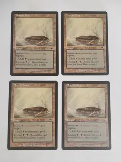 MTG Playset 4x Barren Moor (Onslaught/Land/C) - BGM - Image 1