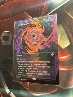 Mtg Archenemy’s Charm BORDERLESS FOIL - Edge Of Eternities + Bonus Foils - Image 2