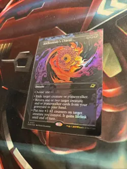 Mtg Archenemy’s Charm BORDERLESS FOIL - Edge Of Eternities + Bonus Foils - Image 3