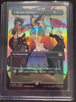 A Realm Reborn (Borderless) [FINAL FANTASY] FOIL- NM - FINAL FANTASY MTG - Image 1