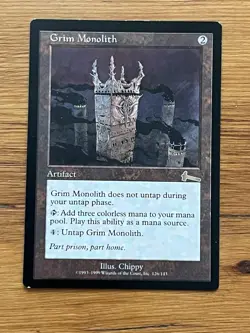 MTG - Grim Monolith - Urza’s Legacy - Artifact - Lightly Played LP - Image 1