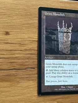 MTG - Grim Monolith - Urza’s Legacy - Artifact - Lightly Played LP - Image 3