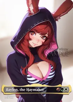 MTG - Baylen, the Haymaker - Fanart Borderless Style - EDH / Playtest - Image 1