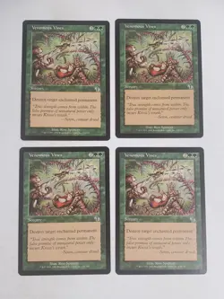 MTG Playset 4x Venomous Vines (Judgement/Green/C) - BGM - Image 1