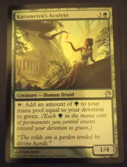 Karametra's Acolyte NM Near Mint Theros Foil #160 MTG Magic Card Single - Image 1