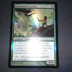 Karametra's Acolyte NM Near Mint Theros Foil #160 MTG Magic Card Single - Image 2