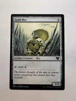 Gold Myr - MTG Kamigawa: Neon Dynasty: Commander - NM - Image 1