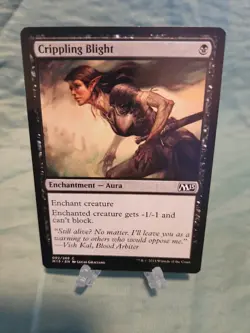 Crippling Blight Core Set 2015 (M15) Regular Magic The Gathering MTG - Image 1