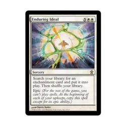 WOTC MtG Saviors of Kamigawa Enduring Ideal (R) EX - Image 1
