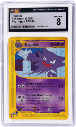 2003 Pokemon Skyridge Haunter #63 CGC 8 - Image 1