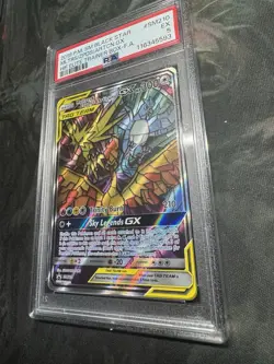 2019 Pokemon Moltres Zapdos Articuno GX #SM210 Promo Tag Team Black Star PSA 5 - Image 3