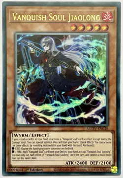 WISU-EN016 Vanquish Soul Jiaolong - Ultra Rare 1st Edition Near Mint YuGiOh Card - Image 1