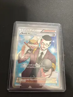 Battle Reporter 109/111 Full Art XY Furious Fists Pokemon Card Near Mint/LP - Image 1