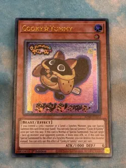YUGIOH COOKY YUMMY ULTRA RARE 1ST NEAR MINT JUSH-EN017 - Image 1