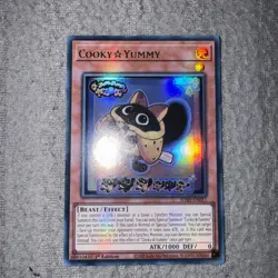 YUGIOH COOKY YUMMY ULTRA RARE 1ST NEAR MINT JUSH-EN017 - Image 1