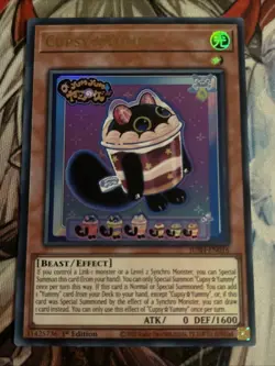 YUGIOH CUPSY YUMMY ULTRA RARE 1ST NEAR MINT JUSH-EN016 - Image 1