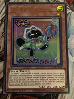 YUGIOH LOLLIPO YUMMY ULTRA RARE 1ST NEAR MINT JUSH-EN018 - Image 1