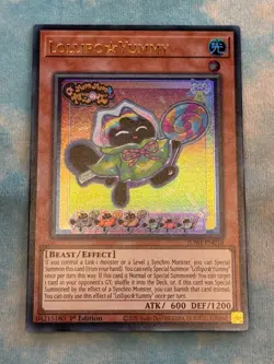 YUGIOH LOLLIPOP YUMMY ULTRA RARE 1ST NEAR MINT JUSH-EN018 - Image 1