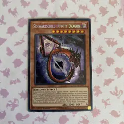 Yugioh Schwarzschild Infinity Dragon Secret Rare MZTM-EN013, Near Mint, 1st Ed - Image 1