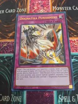Yugioh Dogmatika Punishment RA01-EN076 Ultra Rare 1st Edition Near Mint - Image 1