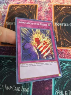 Yugioh Adamancipator Relief SESL-EN012 Secret Rare 1st Edition Near Mint - Image 2