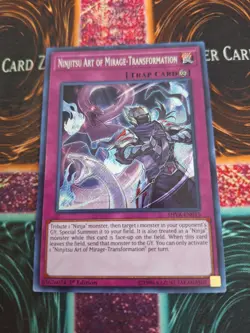 Yugioh Ninjitsu Art of Mirage-Transformation SHVA-EN015 Secret Rare 1st Ed NM - Image 1