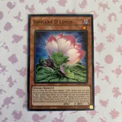 Yugioh! Samsara D Lotus - 1st Ed Super Rare - PHNI-EN003 - NM - Image 1