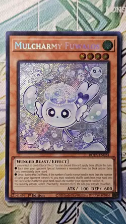 Yugioh! Mulcharmy Fuwalos - ROTA-EN024 - Secret Rare - 1st Edition Near Mint, En - Image 1