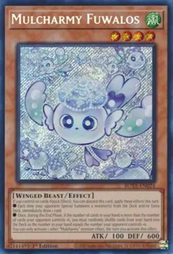 Yugioh! Mulcharmy Fuwalos - ROTA-EN024 - Secret Rare - 1st Edition Near Mint, En - Image 1