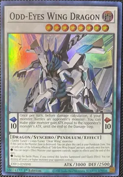Odd-Eyes Wing Dragon DIFO-EN098 Dimension Force 1st Edition Yugioh Card - Image 1