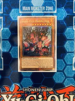 Yugioh Snake-Eyes Diabellstar LEDE-EN011 Quarter Century Secret Rare Near Mint - Image 2