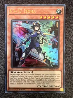 Yugioh K9-17 Izuna JUSH-EN031 Ultra Rare 1st Edition NM - Image 1