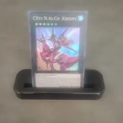 Yugioh! CXyz N.As.Ch. Knight - LED9-EN004 - Super Rare - 1st Edition Near Mint, - Image 1